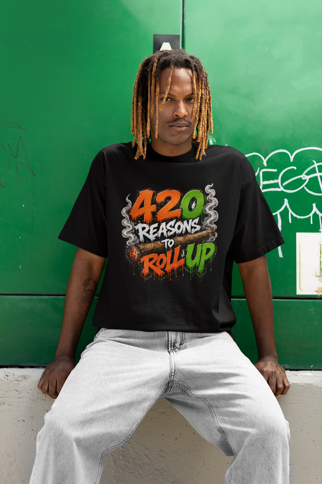 420 Reasons To Roll Up - Short Sleeve T-Shirt